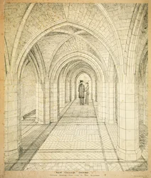 New College Oxford: Proposed passage from Old to New Buildings