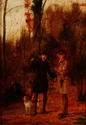 Two Men Shooting a Woodcock