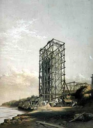 Britannia Bridge, Caernarvon Tower, September 1848, pub. in 1849