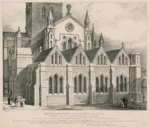 Exterior view of the Ladye Chapel at the east end of St Saviour