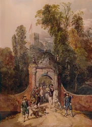 A Hawking Party Setting Out, 19th Century