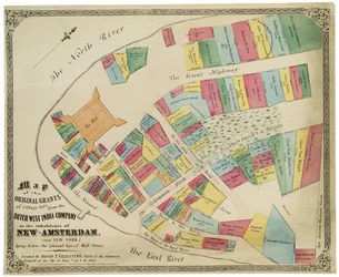 Map of the Original Grants of Village Lots from the Dutch West India Company to the Inhabitants of New-Amsterdam (now New-York)