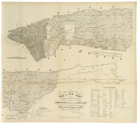 This Map of the City of New York and Island of Manhattan as Laid Out by the Commissioners Appointed by the Legislature, 1853