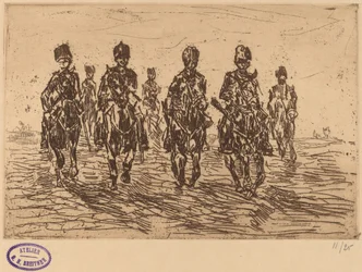 Galloping Hussars in Front View
