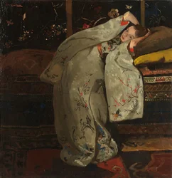 Girl in a White Kimono