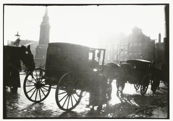 Carriages on the Dam in Amsterdam