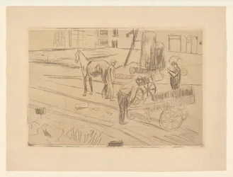 Construction Work in the Sint Agnietenstraat in Amsterdam