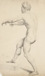 Untitled - Male Nude Copied from a Lithograph