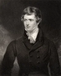 Edward George Geoffrey Smith Stanley, engraved by H. Robinson, from 