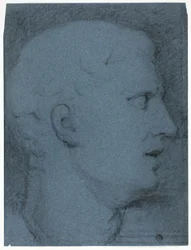 Profile of Head after a Cast (recto and verso)