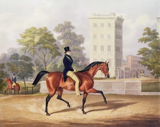 The Marquis of Anglesea on Horseback in Hyde Park, in His 80th Year, Engraved by J. Harris, 1847