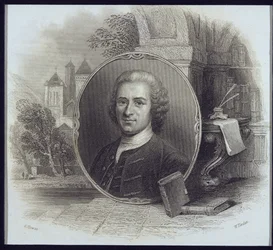Portrait of Jean Jacques Rousseau, Engraved by William Finden
