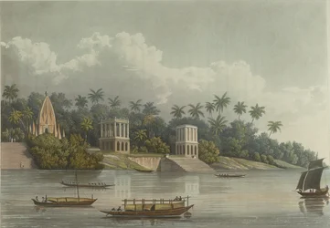 Hindoo Pagodas Below Barrackpore on the Ganges