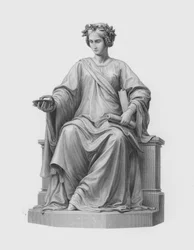 Medicine, engraved by G Stodart from the statue by Ernst Hahnel