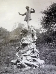 Photographic print of the Peter Pan Statue in Kensington Gardens