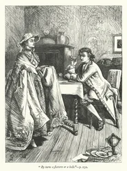 Illustration for The Double Transformation (engraving)