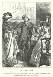 Illustration for The Vicar of Wakefield (engraving)
