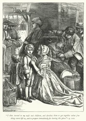Illustration for The Vicar of Wakefield (engraving)