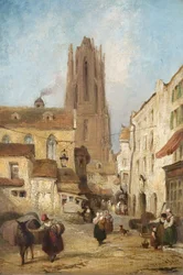 Street Scene in Frankfurt, Germany