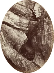 Waterfall near Williams College, c. 1870