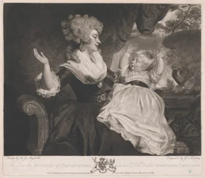 Her Grace the Duchess of Devonshire, and the Rt Honble Lady Georgiana Cavendish