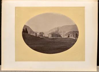 [Houses along a waterfront area, West Point]