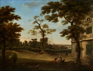 Westcombe House, View from the Terrace Looking Towards Greenwich