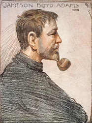Portrait of Jameson Boyd Adams (1880-1962) from “The Heart of the Antarctic” by Sir Ernest Shackleton (1874-1922), c. 1909