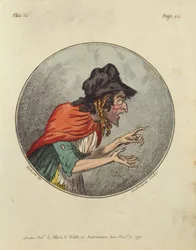 Cartoon of an Old Woman, etched by Isaac Cruikshank
