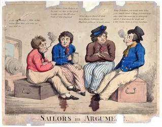 Sailors in Argument, engraved by Roberts