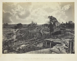 Rebel Works in Front of Atlanta, GA, No. 1