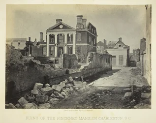 Ruins of the Pinckney Mansion, Charleston, S.C.