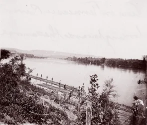 View on Tennessee River looking toward Chattanooga, ca. 1864