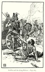 The Iliad: Achilles and the dying Hector