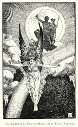 The Iliad: Iris Dispatched by Zeus on Mount Ida to Troy