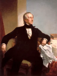 Official Portrait of President John Tyler by George P. A. Healy