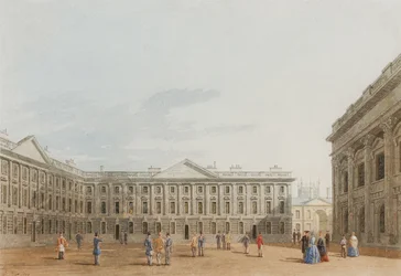 Peckwater Quad looking East, Christ Church, Oxford, 1850