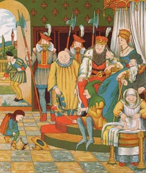 Rumpelstiltskin Arrives to Claim the First Born Child of the Princess as His Reward, 1882