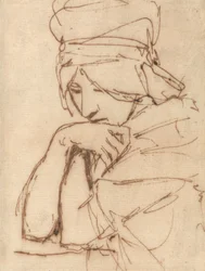 A Pensive Lady