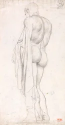 Back View of a Standing Classical Male Figure