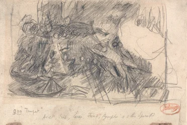 Composition Figure Study, Possibly Satan Presiding over Hell