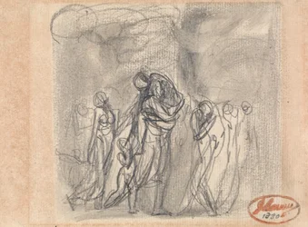 Fleeing Group of Figures