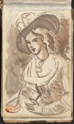 Half-length Portrait of a Lady with a Hat