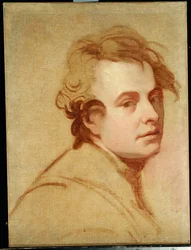 Portrait of the artist, bust length