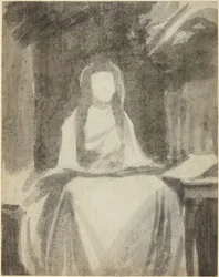Portrait Study of Lady Hamilton as St. Cecilia