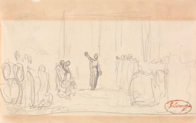 Possibly a Crowd Before a Prophetess