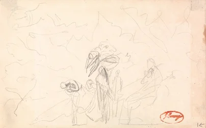 Possibly a Group of Figures with Flying Figures