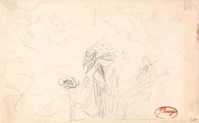 Possibly a Group of Figures with Flying Figures
