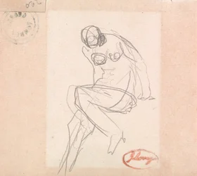 Seated Female Nude, Probably for 