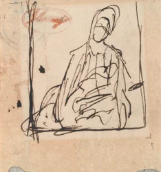 Seated Woman, Possibly with a Child
